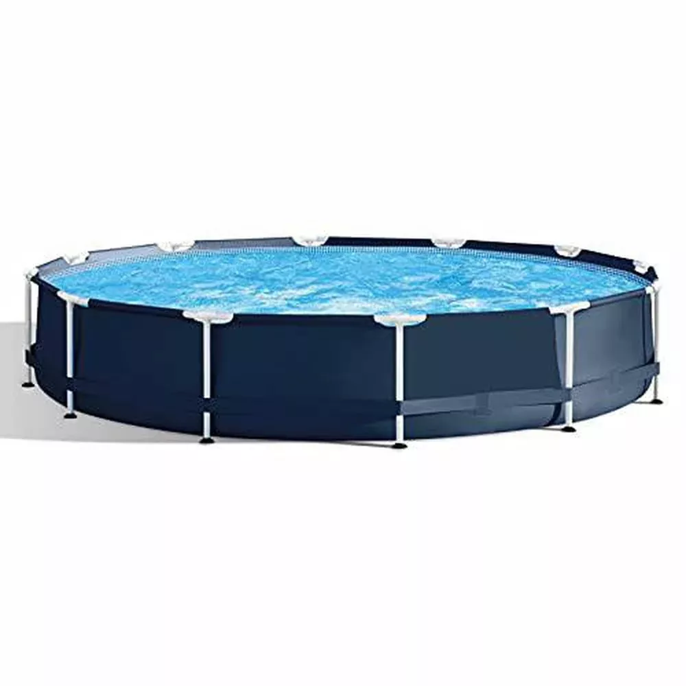 12' x 30" Metal Frame Round Above Ground Swimming Pool with Pump Framed Swimming Pools Swimming Pool Above Ground Pool Pools for Backyard Outdoor Pool Above Ground Pools Backyard Pool Frame Pool