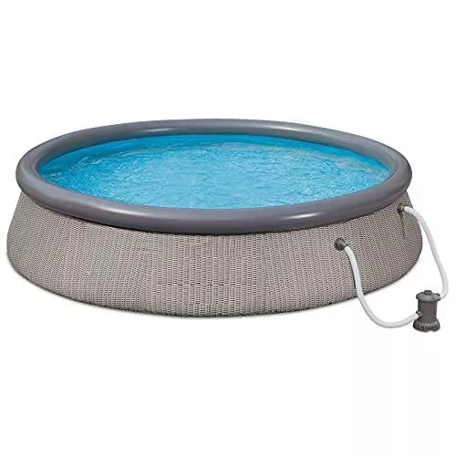 12’ x 36” Inflatable Above Ground Swimming Pool with Pump Full-Sized Inflatable Pools Swimming Pool Inflatable Pool Above Ground Swimming Pool Swimming Pools Pools for Backyard Above Ground Pool