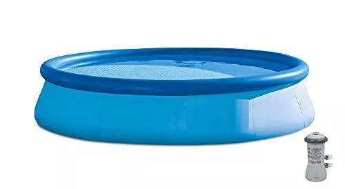 13ft x 33" Easy Set Inflatable Swimming Pool w/530 GPH Filter Pump Full-Sized Inflatable Pools Swimming Pool Inflatable Pool Above Ground Swimming Pool Swimming Pools Pools for Backyard