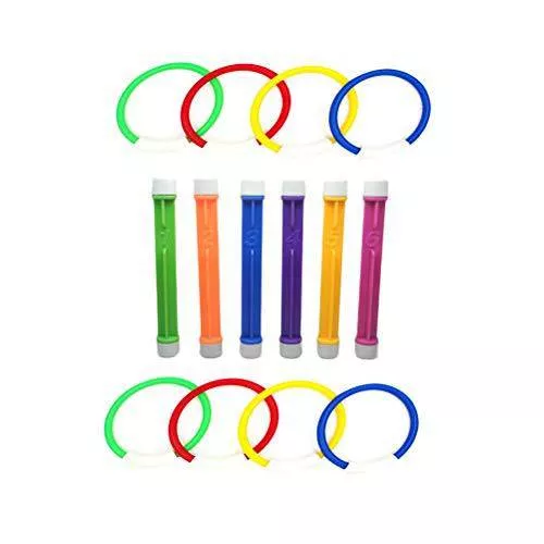14pcs Colorful Diving Sticks Pool Sink Diving Ring Toys Swimming Pool Toys for Kids Diving (Random Color)