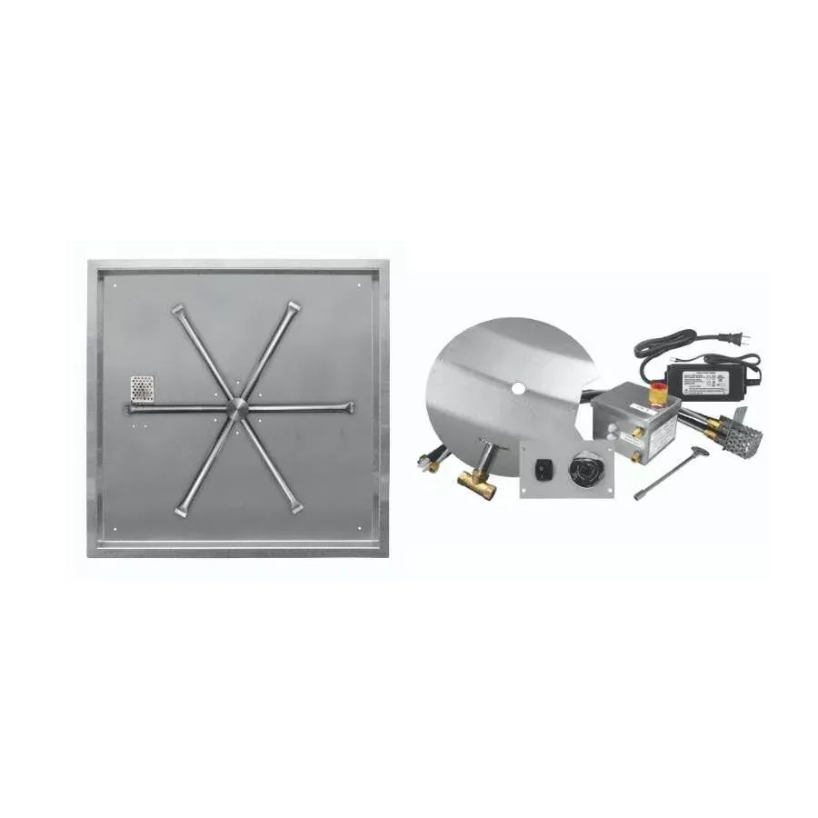 Firegear AWS Drop-In Burner System, 20", Square, Propane | FPB-20SBSAWS-P