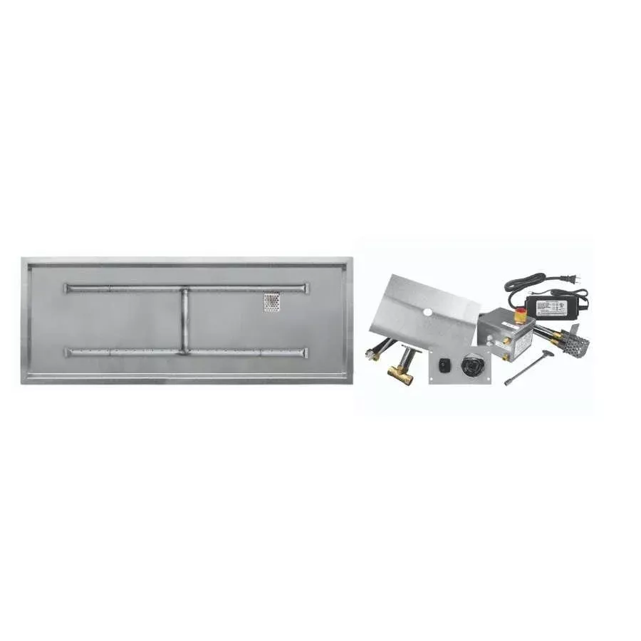 Firegear AWS Drop-In H-Burner System, 36" x 14", Linear, Natural Gas | LOF-3614HAWS-N