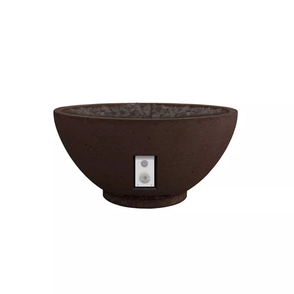 Firegear Sanctuary 2 Fire Bowl, Match Throw, Natural Gas, Chocolate | SAN2-34DBSMT-CH