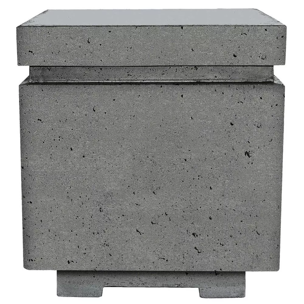 Firegear Sanctuary Propane Tank Enclosure, GFRC Concrete, Slate | SANCTUARY-LPTE-SL