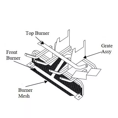 Heatmaster Vent Free Remote Ready Burner System, Natural Gas, for 24" Logs | HMVF-R-24NG