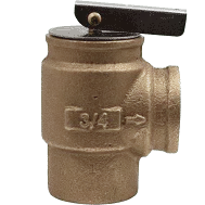 Lasco .75″ Pressure Relief Valve FXF 50 PSI Bronze, 1041810