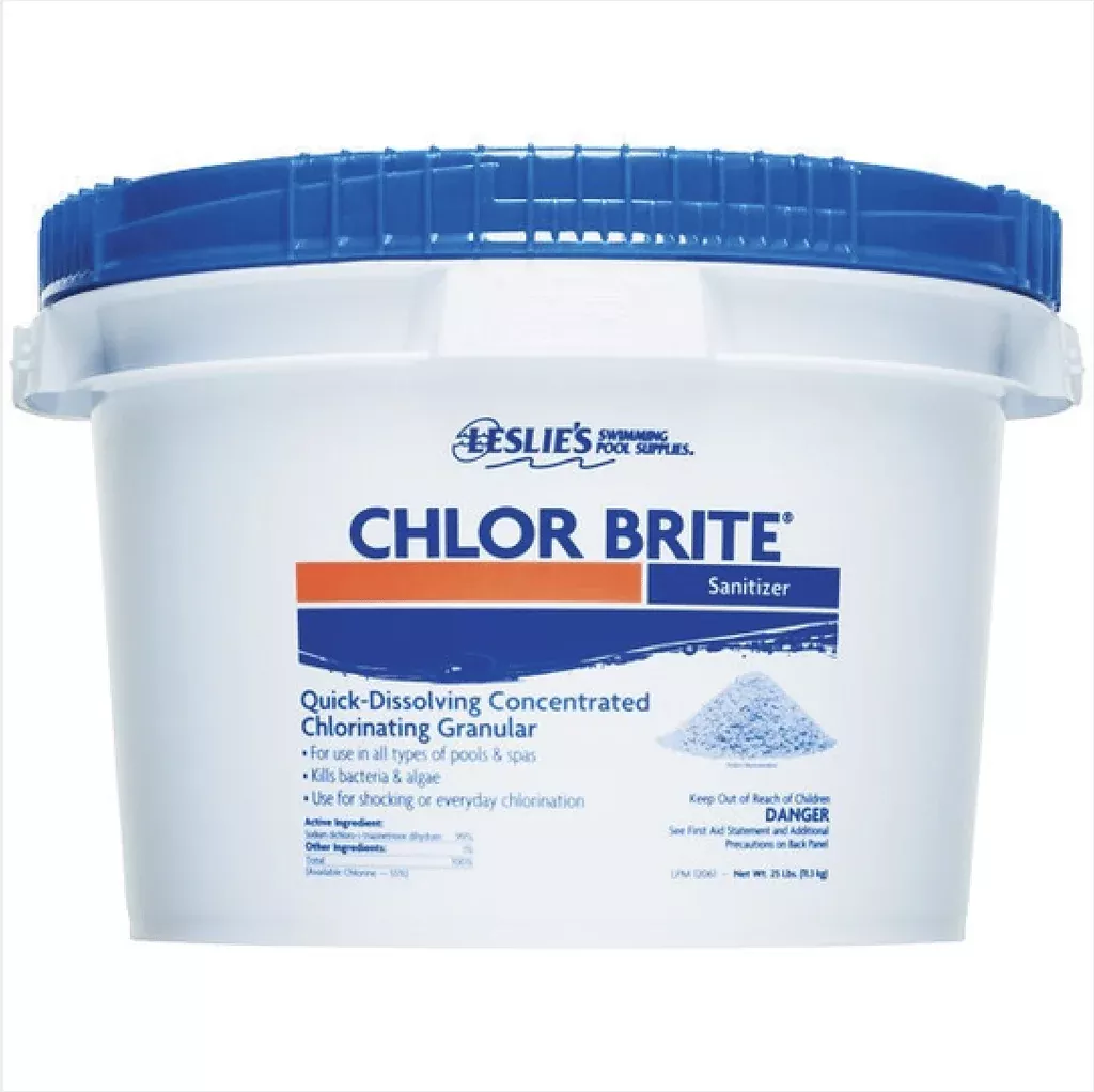 Leslie's Chlor Brite Granular Chlorine Bucket 8 lbs