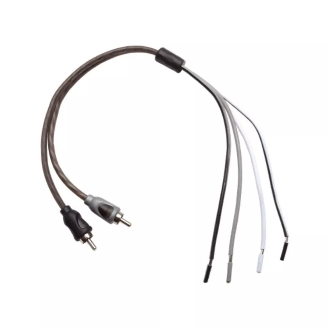 Rockford Fosgate RFI2SW, Speaker Wire To Male RCA Connectors